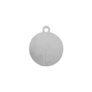 1/2 Inch Circle Tag with Ring Soft Strike Aluminum Premium Stamping Blank