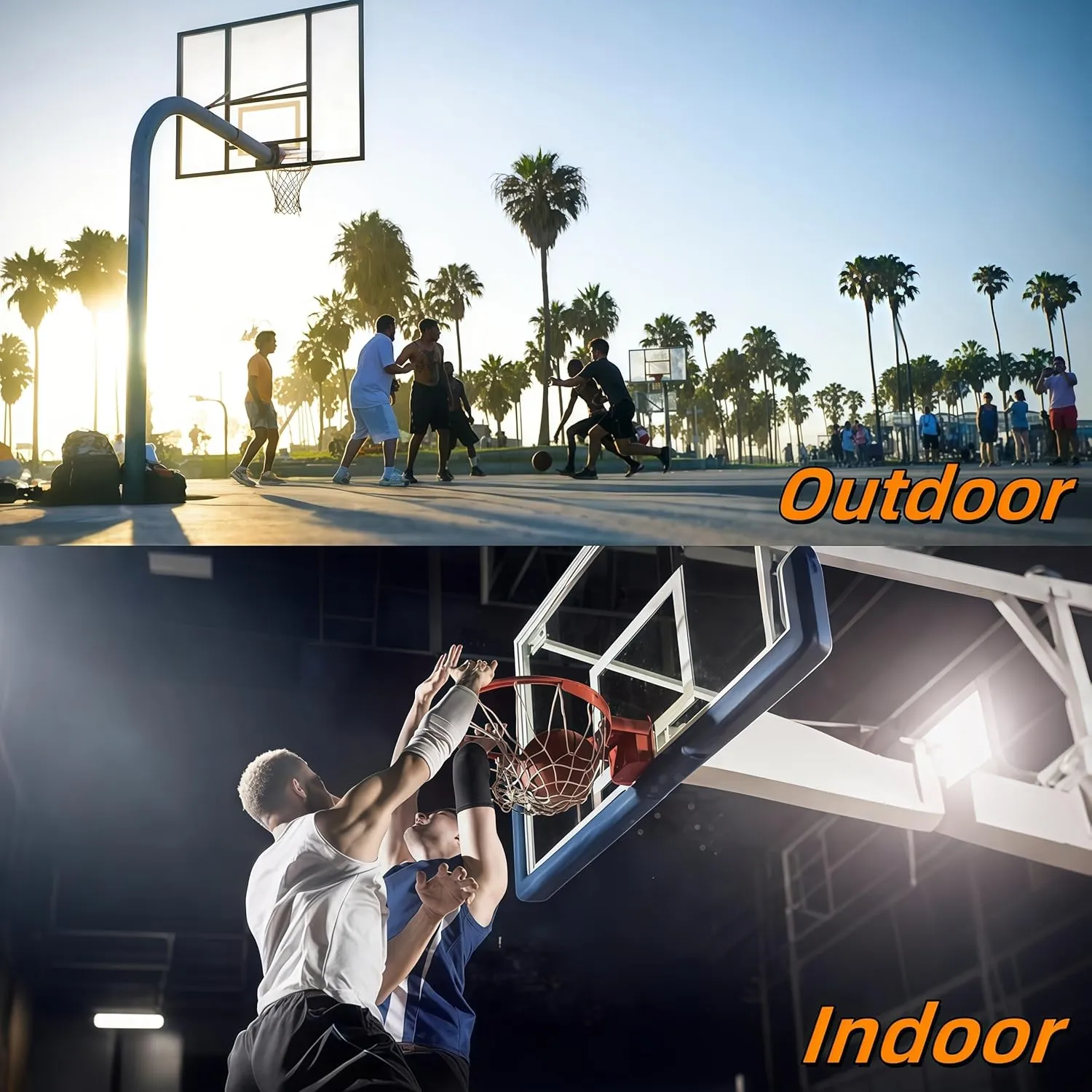 2 Pack Heavy Duty Basketball Net Replacement,2025 Upgrade Heavy Duty Basketball Net, All Weather Anti Whip,12 Loops Fits Standard Indoor or Outdoor Rims