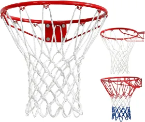 2 Pack Heavy Duty Basketball Net Replacement,2025 Upgrade Heavy Duty Basketball Net, All Weather Anti Whip,12 Loops Fits Standard Indoor or Outdoor Rims