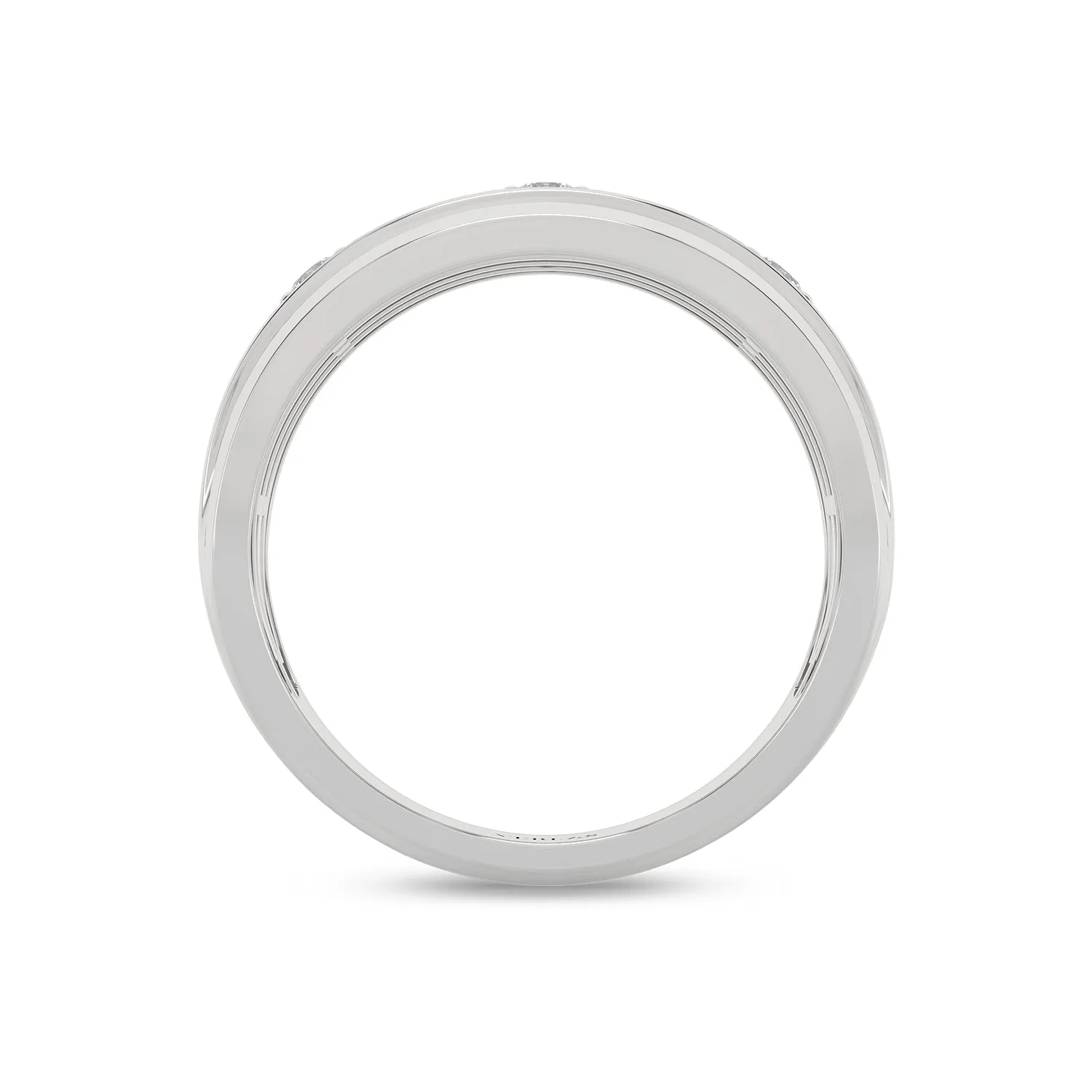 3-Stationed Round Diamond Band