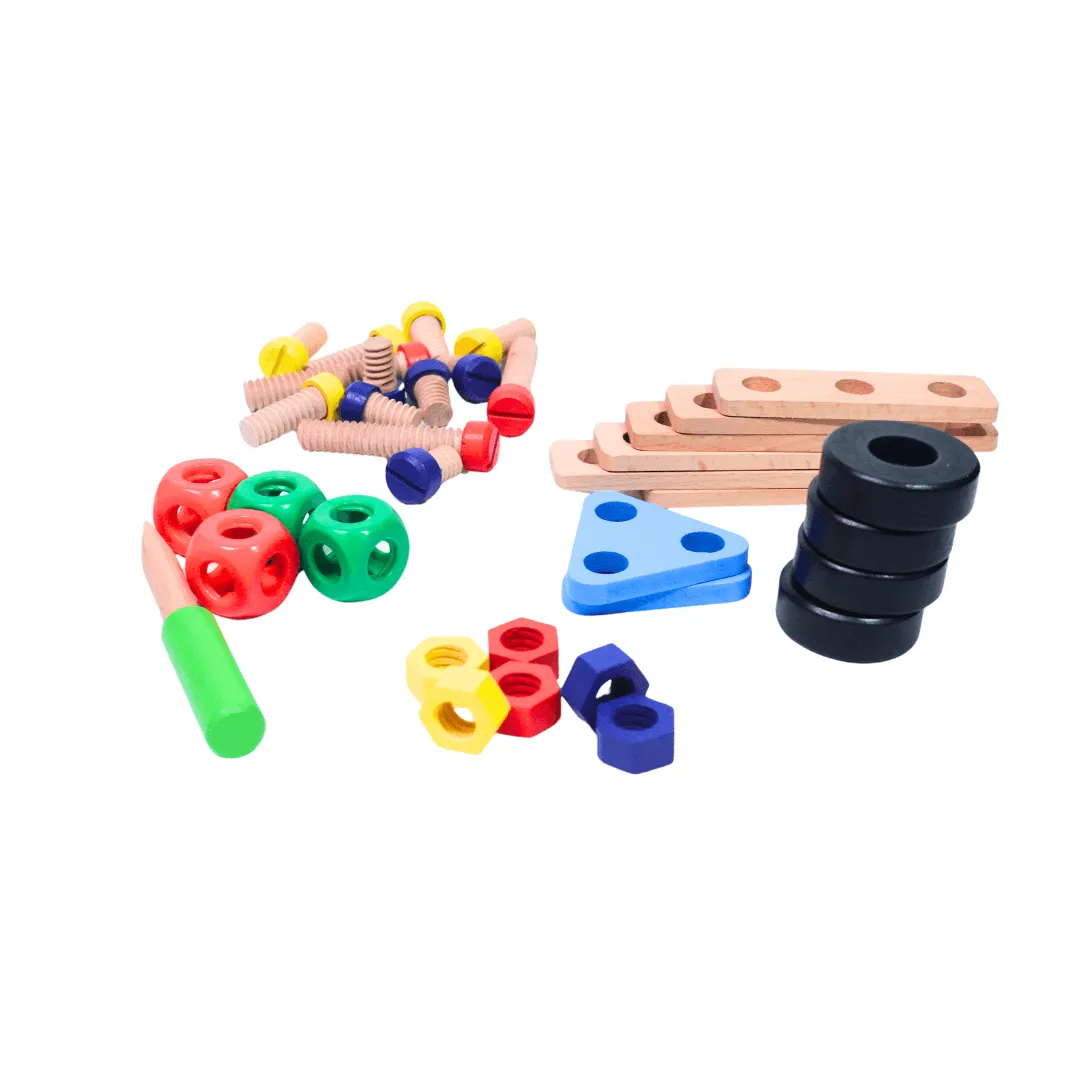 36 Pieces Nut Combination Construction Toy for Kids Age 3 