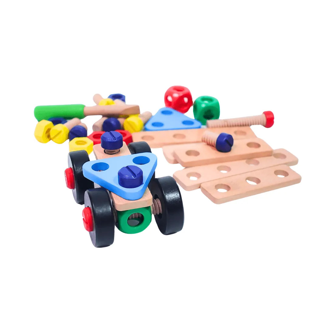 36 Pieces Nut Combination Construction Toy for Kids Age 3 