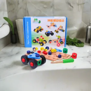 36 Pieces Nut Combination Construction Toy for Kids Age 3 