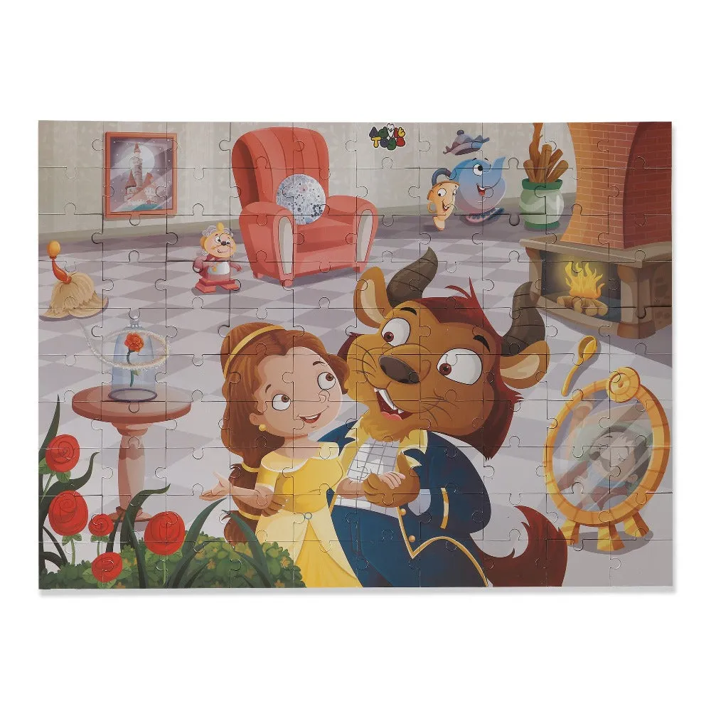 Beauty and the Beast - Jigsaw puzzle (100 Piece   32 Pages illustrated story book)