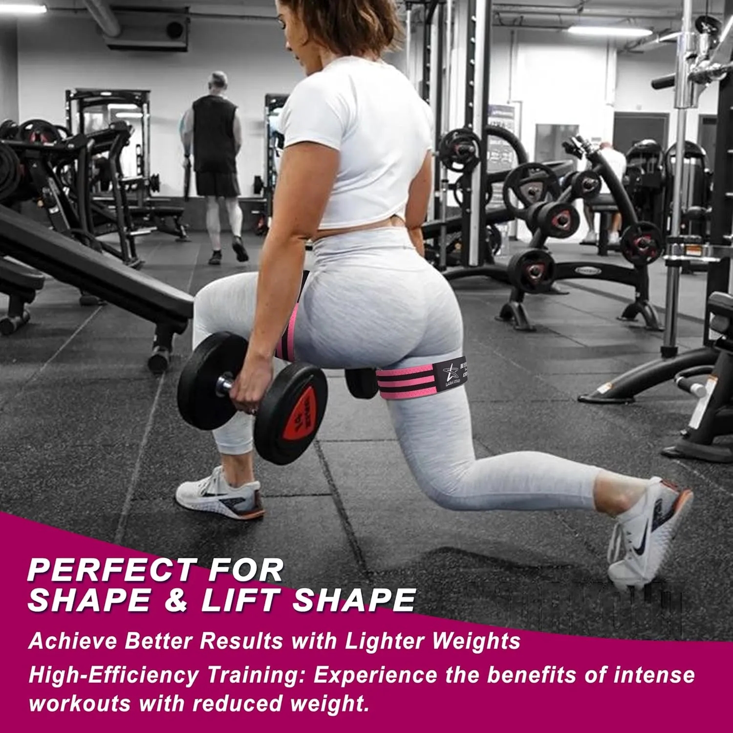 BFR Occlusion Bands for Women Glutes,Blood Flow Restriction Bands for Legs, Butt & Hip Building, Workouts, Best Fabric Resistance Bands for Squat Butt & Thigh