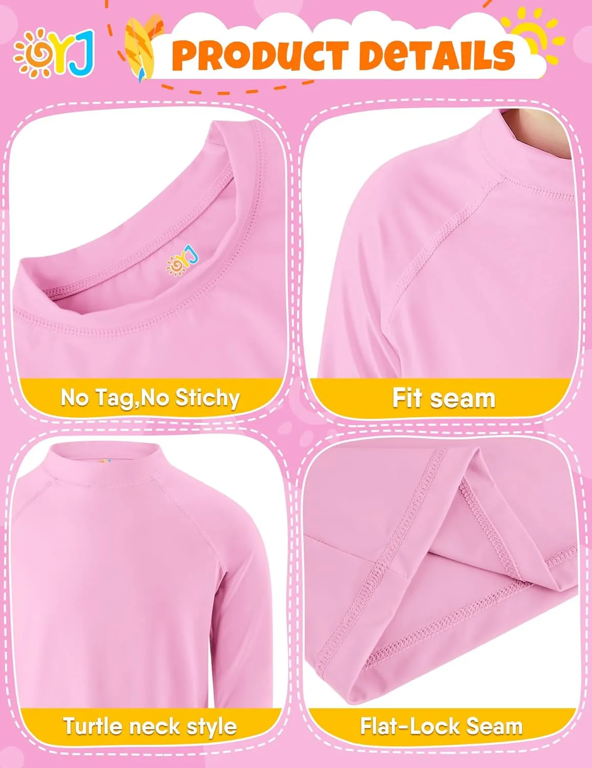 Boys Rash Guard Swim Shirt Long Sleeve Rashguard UPF  50 SPF Sun Water Surfing Shirts for Toddler Kids Youth Teen 2T-16Y