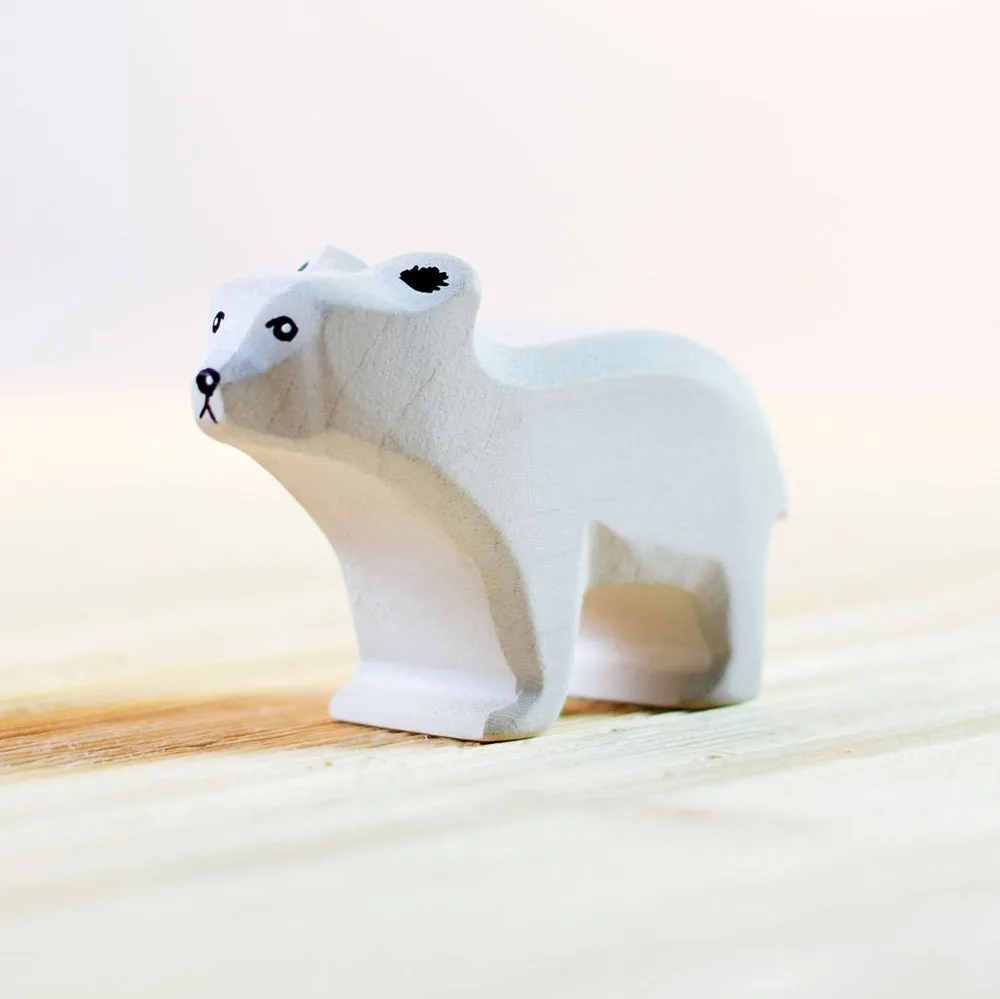 Bumbu Small Standing Wooden Polar Bear