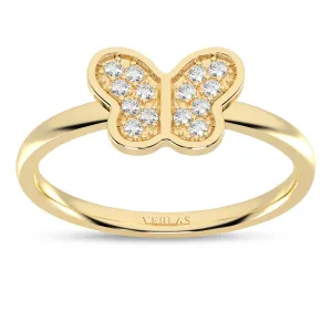 Butterfly Diamond Glistening Ring