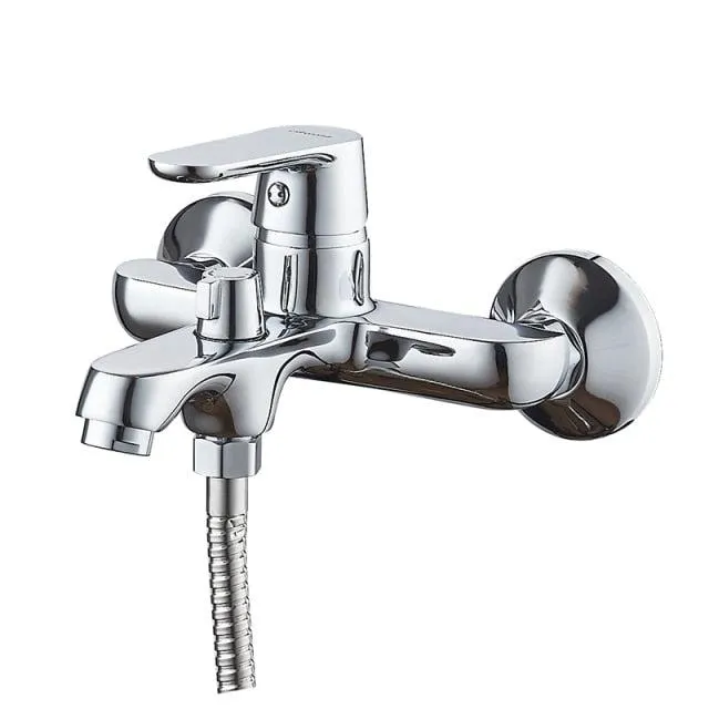 Colorful Bathtub Faucet Shower Set Lacquered Bathroom Faucet Waterfall