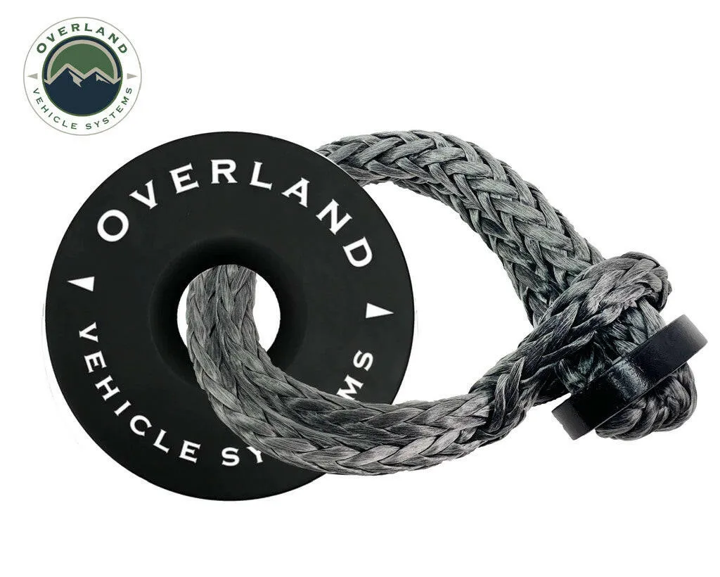 Combo Pack Soft Shackle 5/8" With Collar 44,500 lb. and Recovery Ring 6.25" 45,000 lb. Black