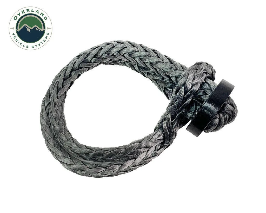 Combo Pack Soft Shackle 5/8" With Collar 44,500 lb. and Recovery Ring 6.25" 45,000 lb. Black