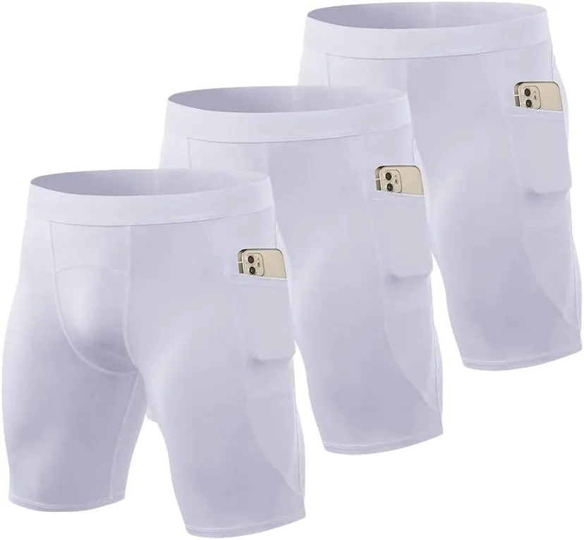 Compression Shorts for Men Basketball Running Tights Cool Dry Spandex Underwear Workout Gym Athletic Baselayer