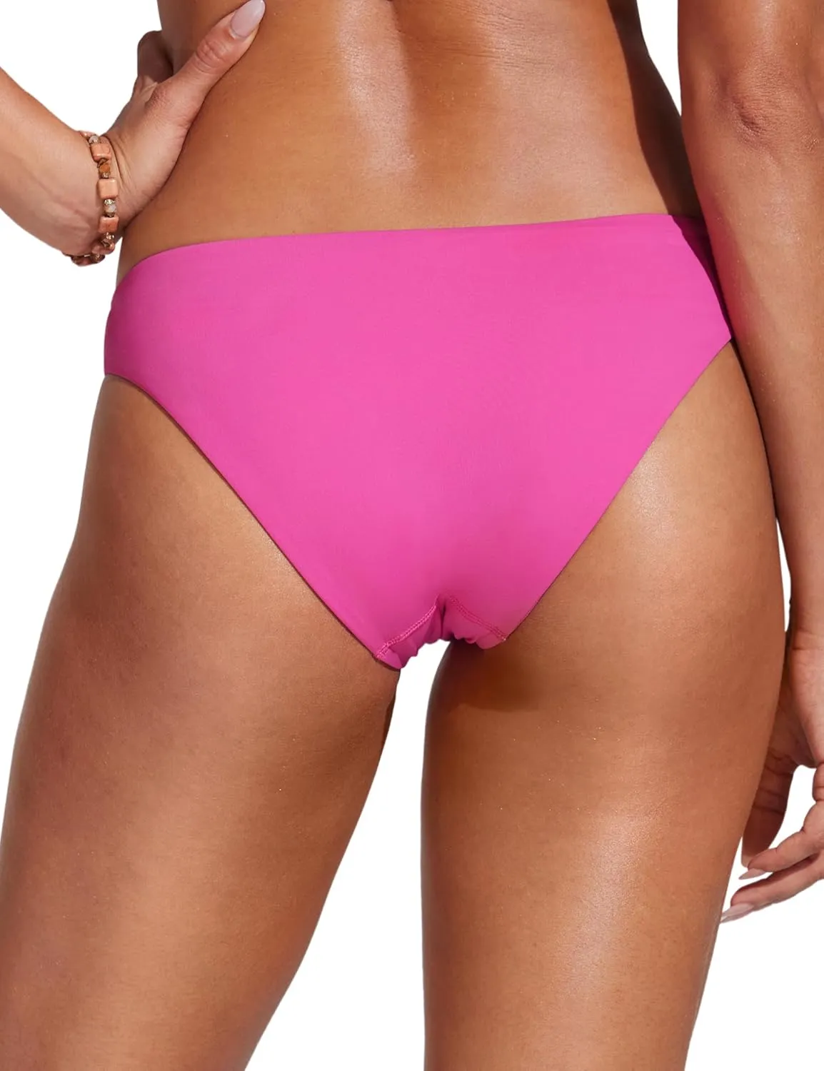 CRZ YOGA Womens Bikini Bottom Low Waisted Bathing Swimsuit Shorts Cheeky Swim Briefs