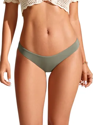 CRZ YOGA Womens Bikini Bottom Low Waisted Bathing Swimsuit Shorts Cheeky Swim Briefs