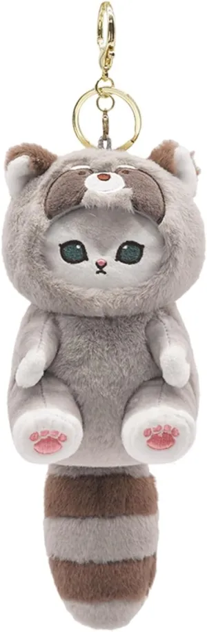 Cute cat keychain 5" plush backpack accessories bag pendant cute keychain gift