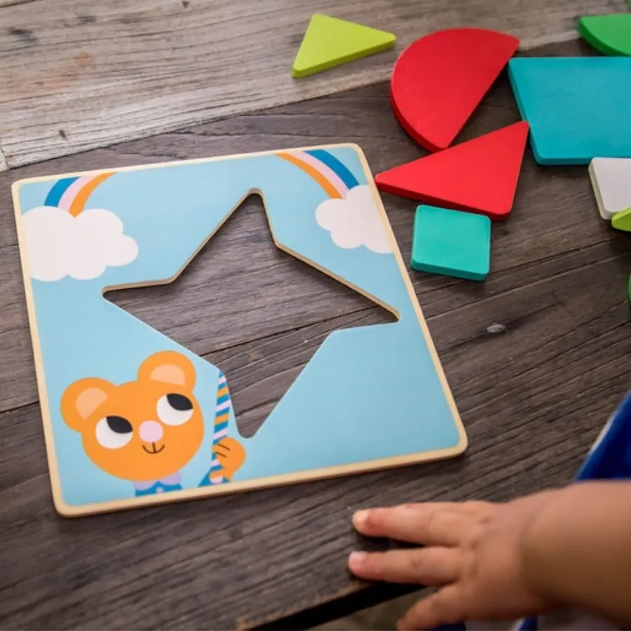 Djeco - Tangramini Wooden Puzzle