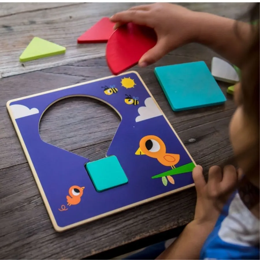 Djeco - Tangramini Wooden Puzzle