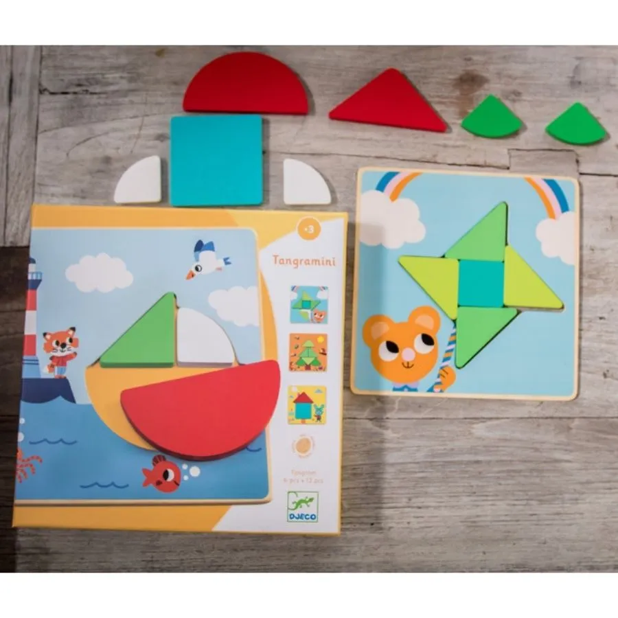 Djeco - Tangramini Wooden Puzzle