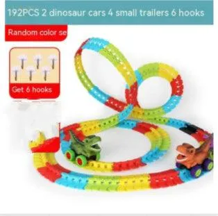 Electric Dinosaur-themed Children's Roller Coaster with Plastic Track Toy