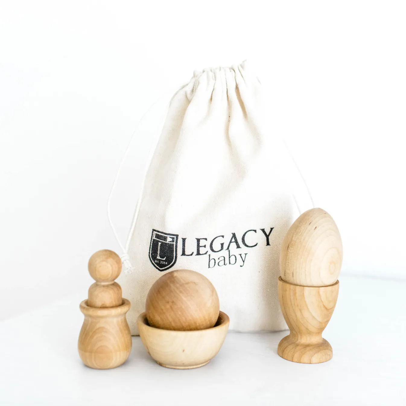 Handmade Wooden Montessori Baby Puzzle Set