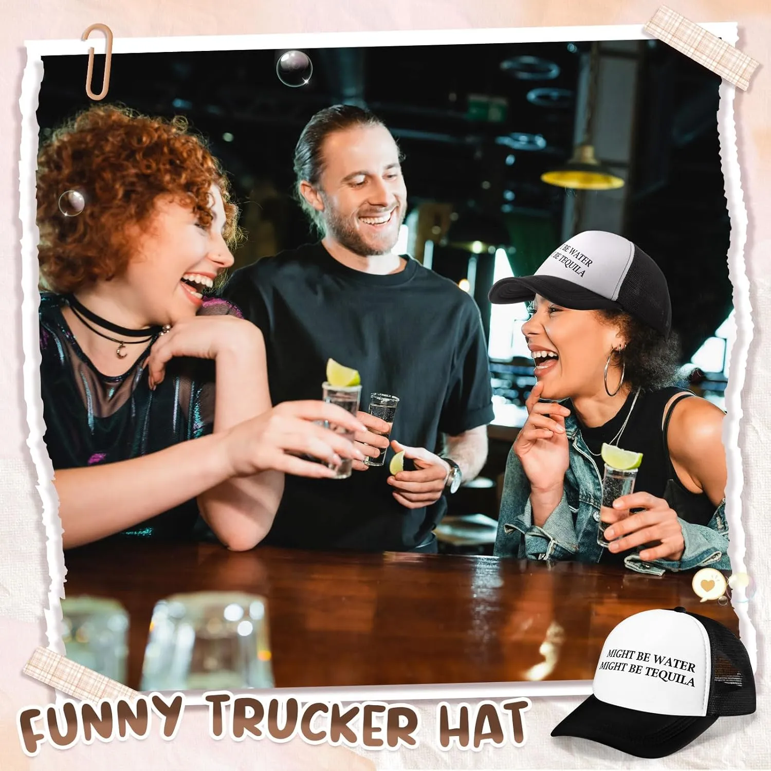 JaGely Trucker Hat for Women Trucker Hat Joke Baseball Cap Classic Adjustable Cap for Women Men Gifts