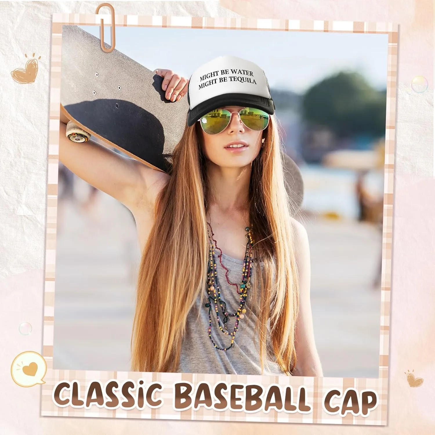 JaGely Trucker Hat for Women Trucker Hat Joke Baseball Cap Classic Adjustable Cap for Women Men Gifts