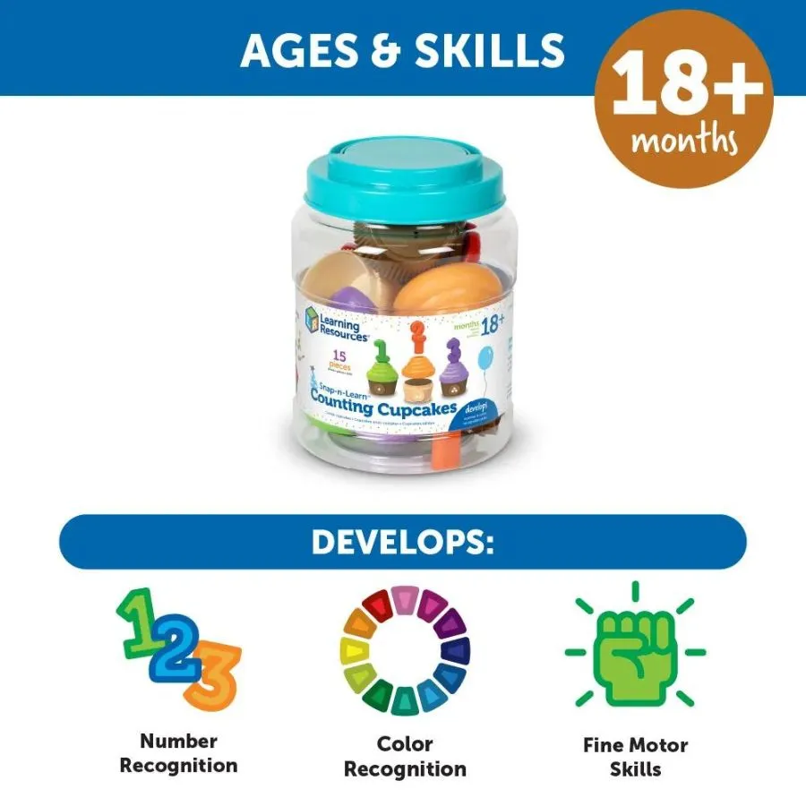 Learning Resources - Snap-n-Learn Counting Cupcakes