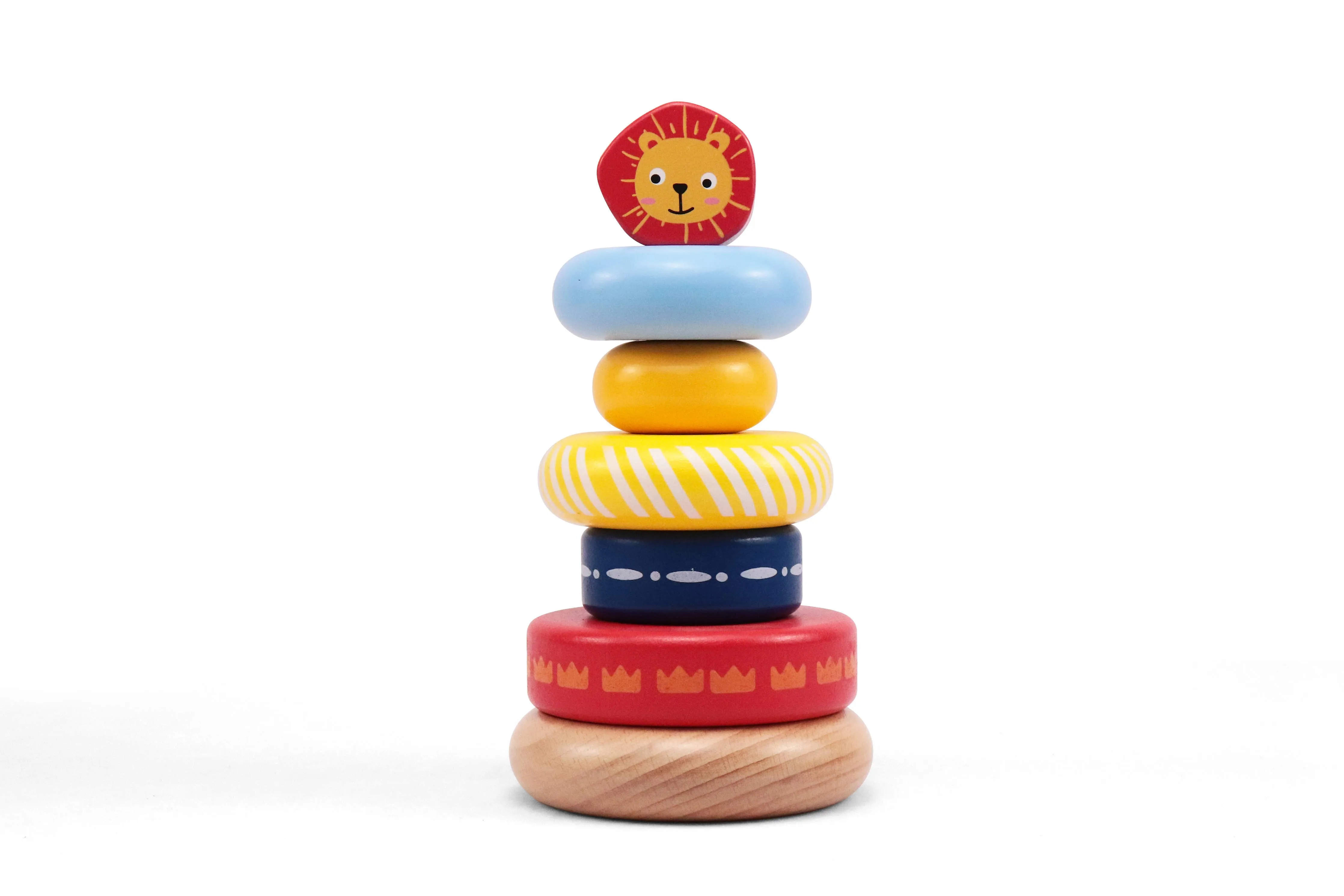 Leo Stacking Toddler Ring Tower, Made for Kids 12 Months 