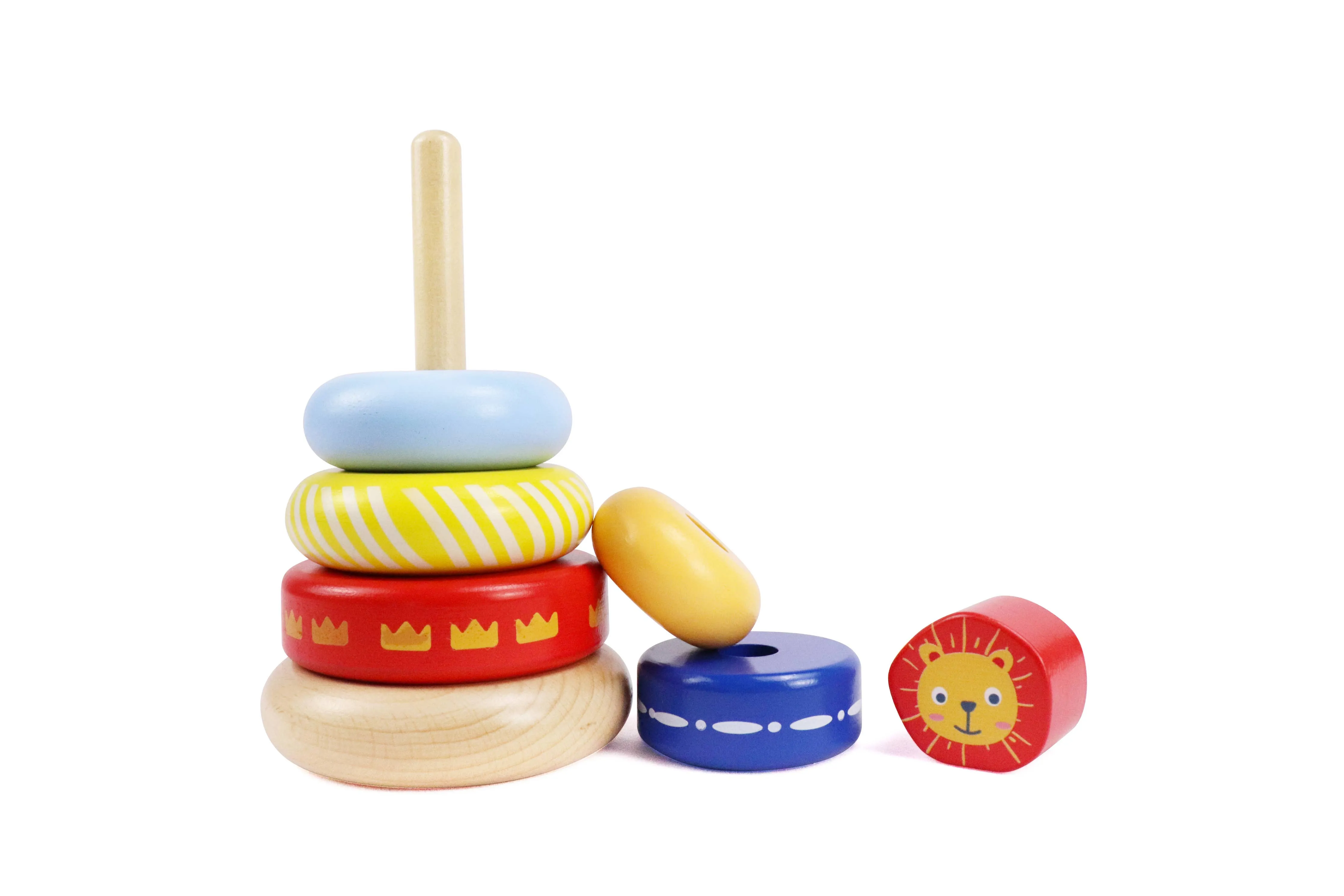 Leo Stacking Toddler Ring Tower, Made for Kids 12 Months 