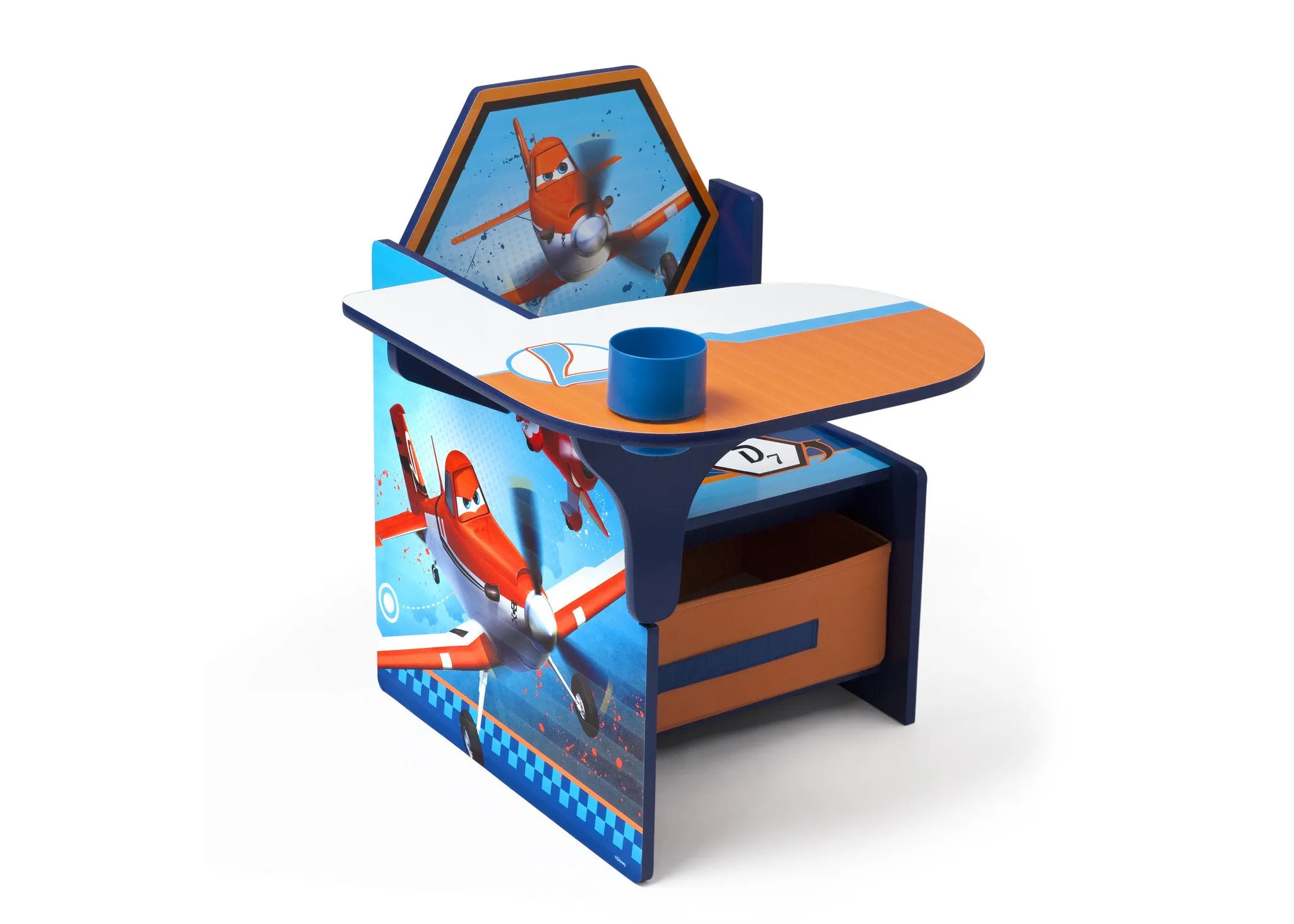 Planes Chair Desk with Storage Bin