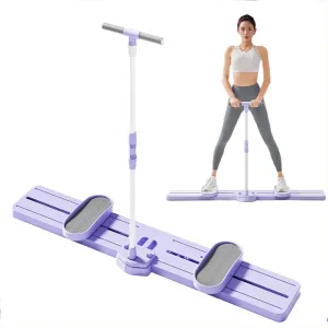 Simulated Ski Trainer Machine  Adjustable Resistance Home Fitness Equipment for Leg & Pelvic Floor Workout, Full Body Cardio Exercise with Non-Slip Pedals & Armrests, 550lbs Capacity