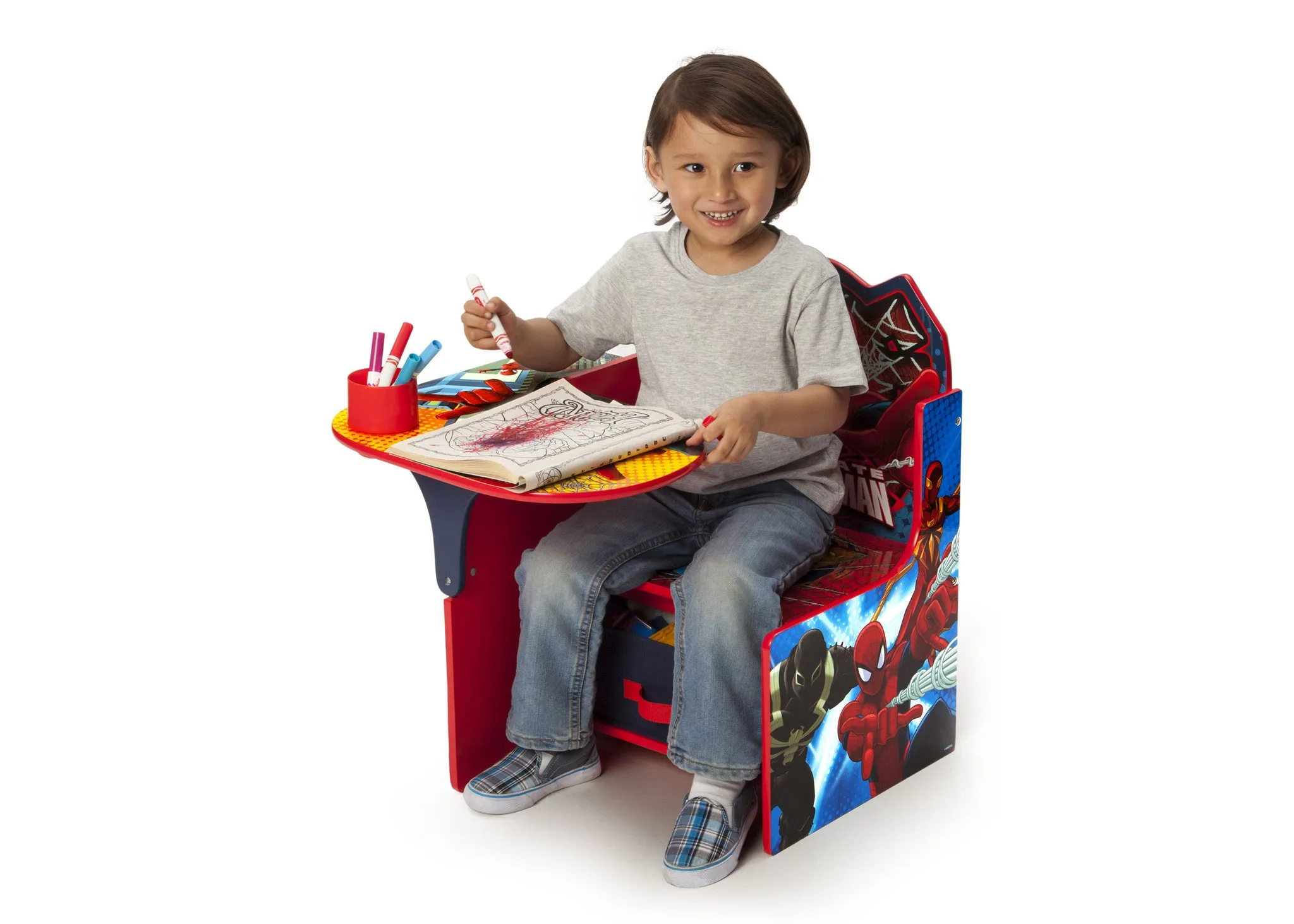 Spider-Man Chair Desk with Storage Bin