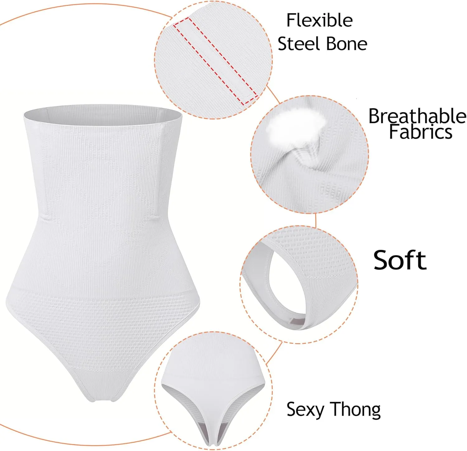 Tummy Control Thong Shapewear for Women 328 Waist Cincher Girdle Slimmer Sexy Thong Panty Shapewear