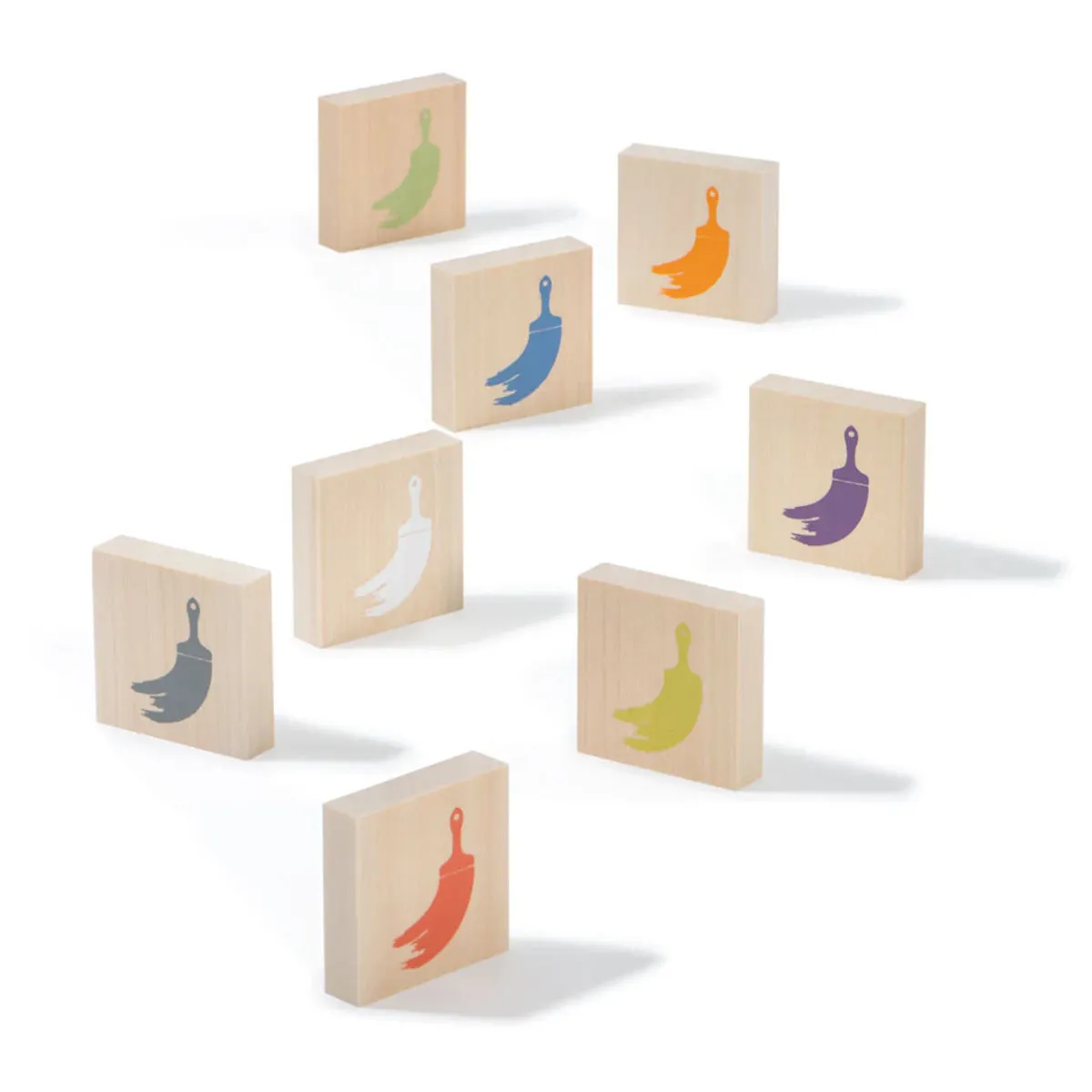 Uncle Goose Wooden French Vocabulary Chips