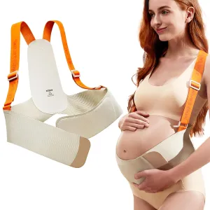Upgraded Pregnancy Belly Band, Belly Support Belt for Pregnant Women with Adjustable Straps, Back Support, Waist Support Belt for Pregnancy - Small