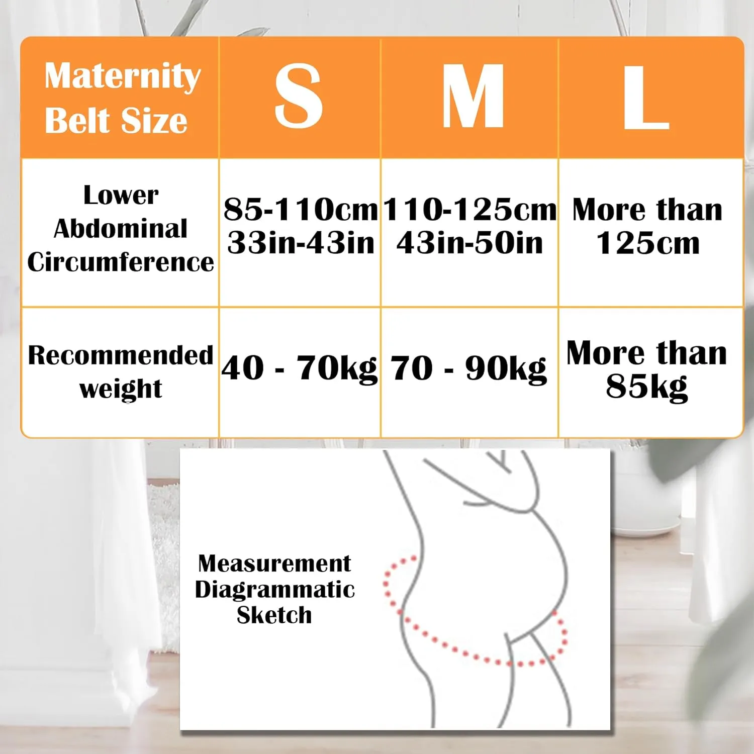Upgraded Pregnancy Belly Band, Belly Support Belt for Pregnant Women with Adjustable Straps, Back Support, Waist Support Belt for Pregnancy - Small