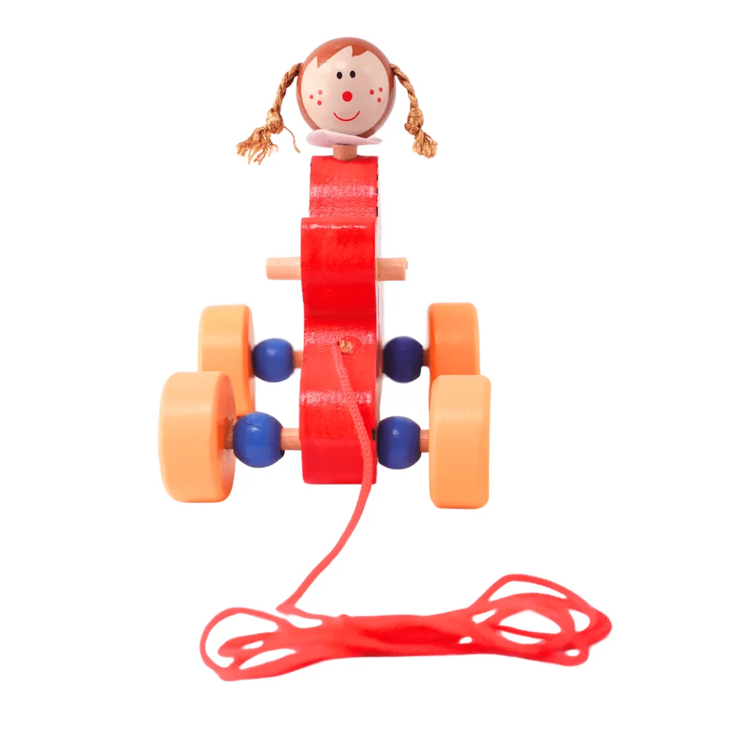Walk-A-Long Joker Men/Women Pull Along Toy for 12 Months -1 Piece(Random design will be send)