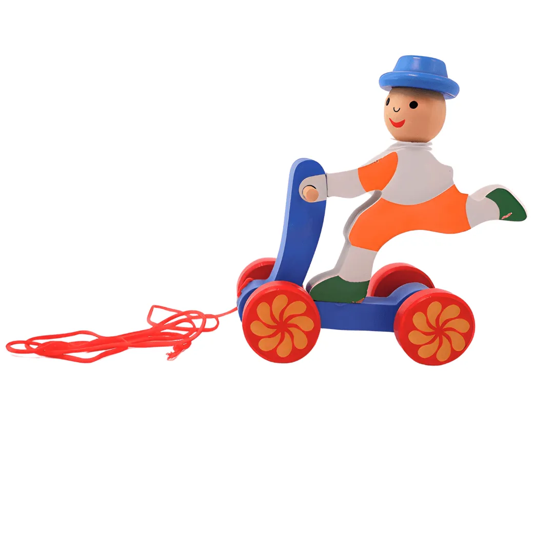 Walk-A-Long Joker Men/Women Pull Along Toy for 12 Months -1 Piece(Random design will be send)