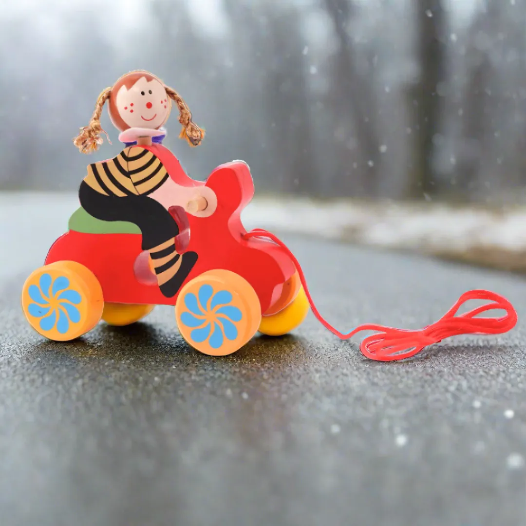 Walk-A-Long Joker Men/Women Pull Along Toy for 12 Months -1 Piece(Random design will be send)