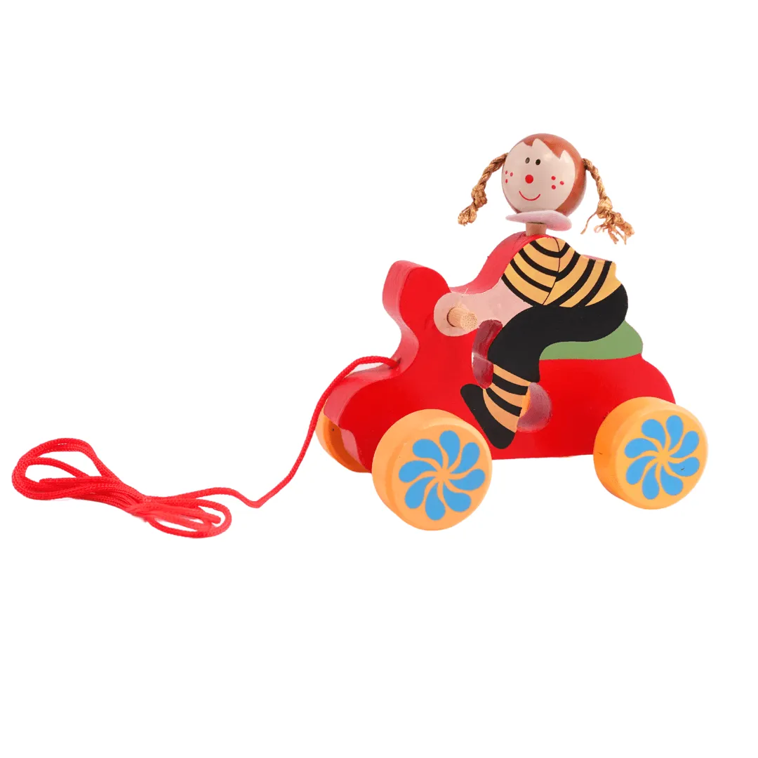 Walk-A-Long Joker Men/Women Pull Along Toy for 12 Months -1 Piece(Random design will be send)