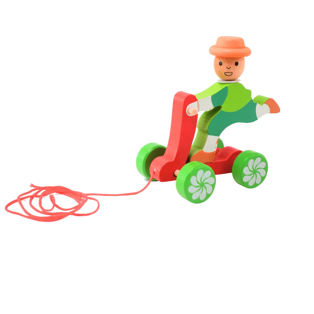 Walk-A-Long Joker Men/Women Pull Along Toy for 12 Months -1 Piece(Random design will be send)