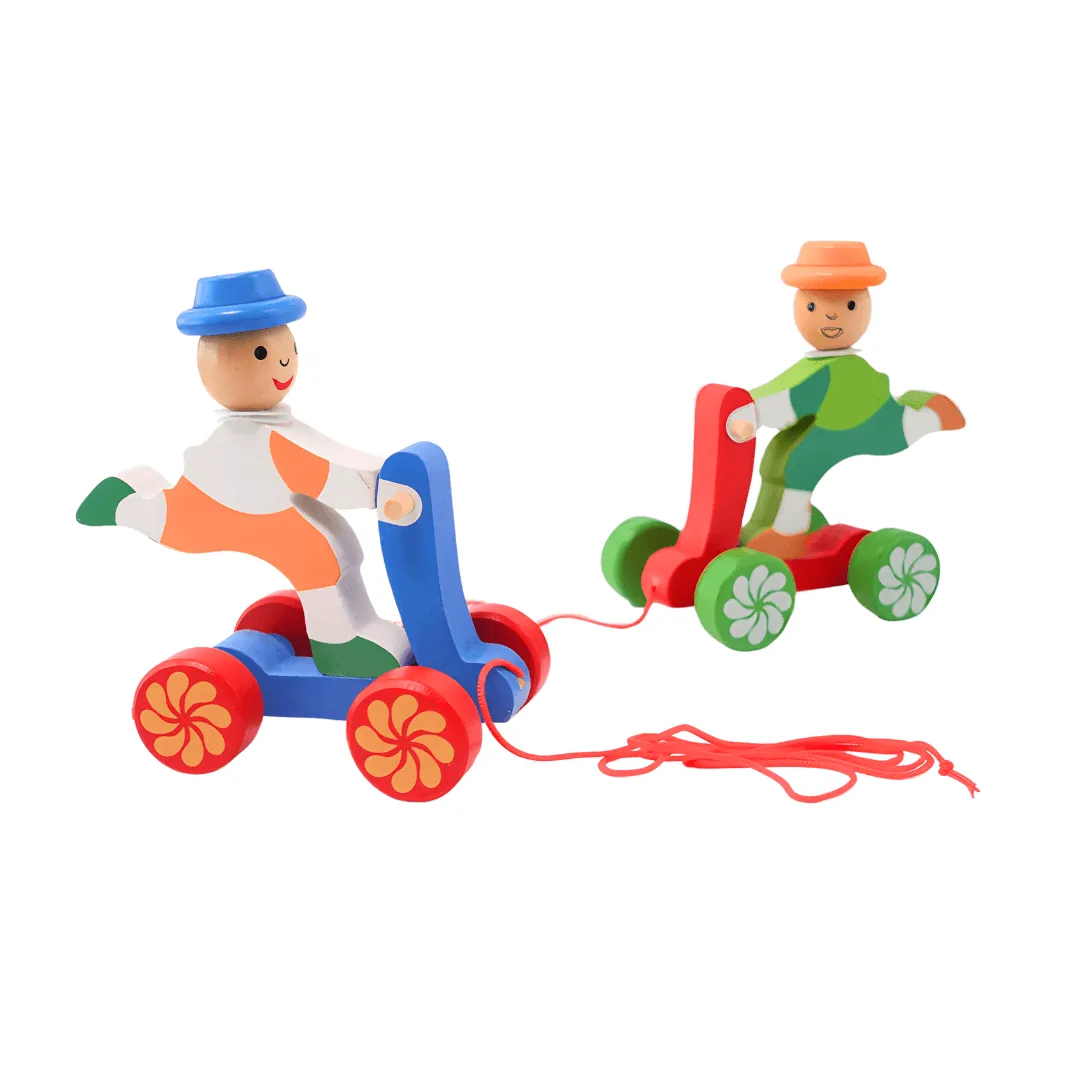 Walk-A-Long Joker Men/Women Pull Along Toy for 12 Months -1 Piece(Random design will be send)