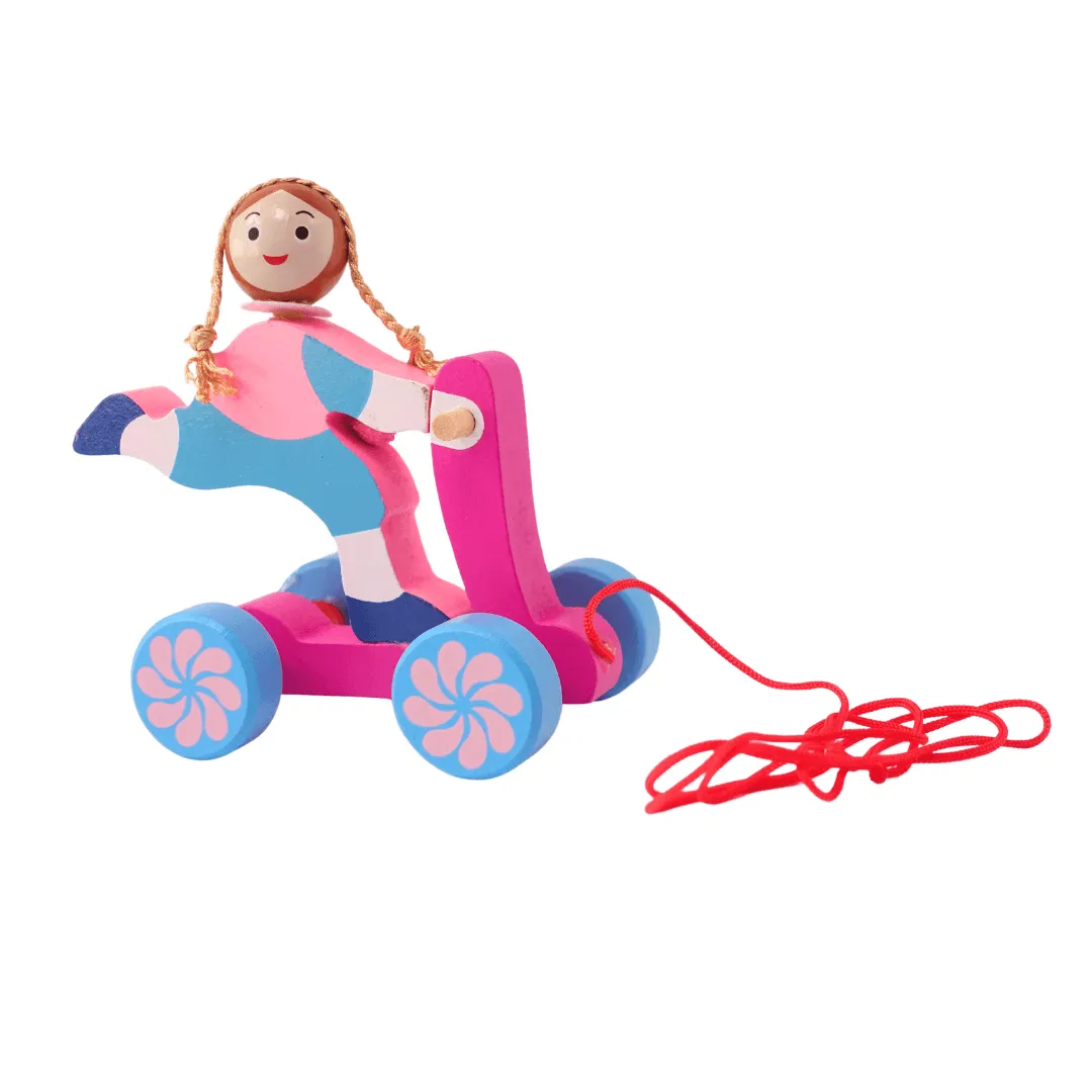 Walk-A-Long Joker Men/Women Pull Along Toy for 12 Months -1 Piece(Random design will be send)