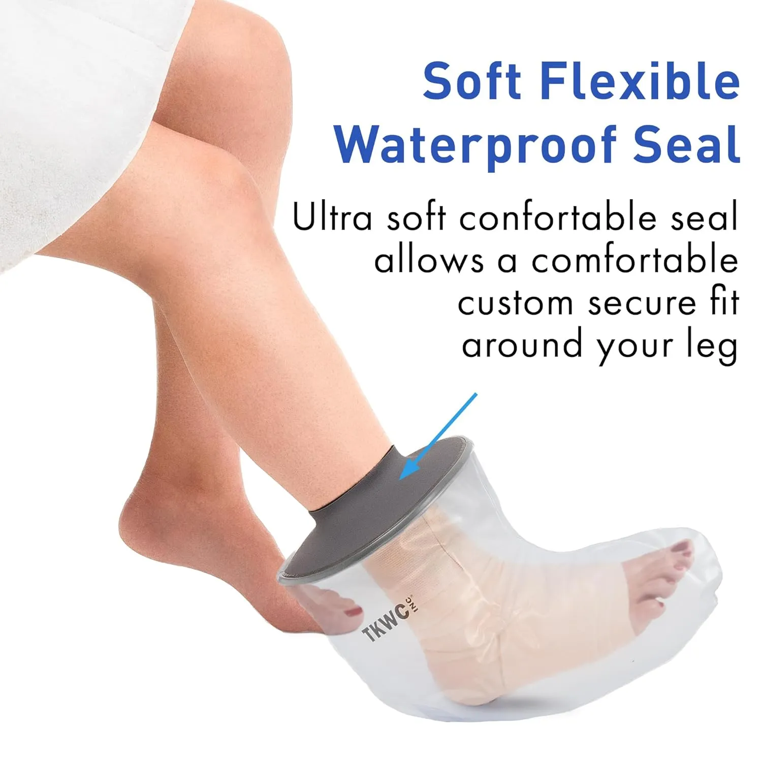 Water Proof Leg Cast Cover for Shower - Watertight Foot Protector (Foot & Ankle (Soft))