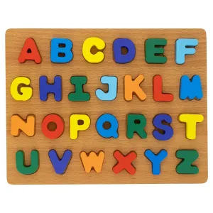 Wooden Chunky Letter Alphabet Set - 30 x 22.5 x 2cm